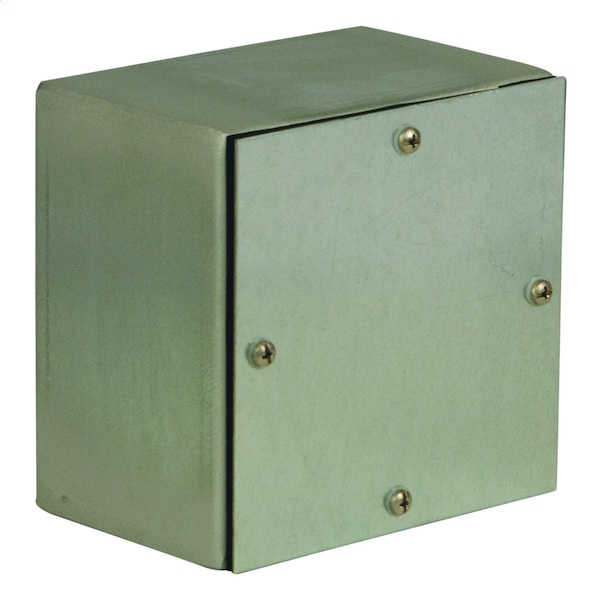 Screws Electrical Enclosures, 8 in H, 6 in D, 8 in W, 4, Carbon Steel